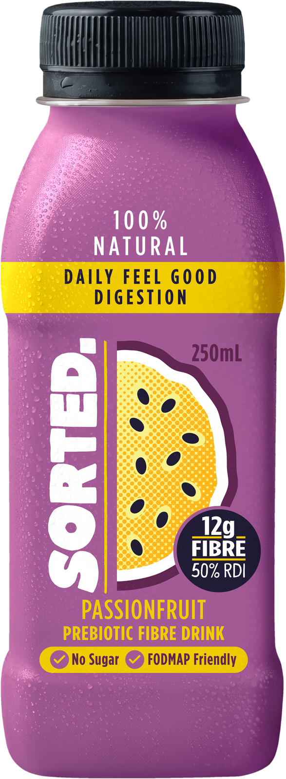 Sorted Prebiotic Passionfruit - 4 x 250ml