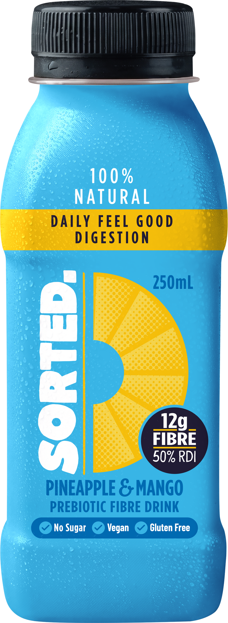 Sorted Prebiotic Pineapple & Mango - 4 x 250ml