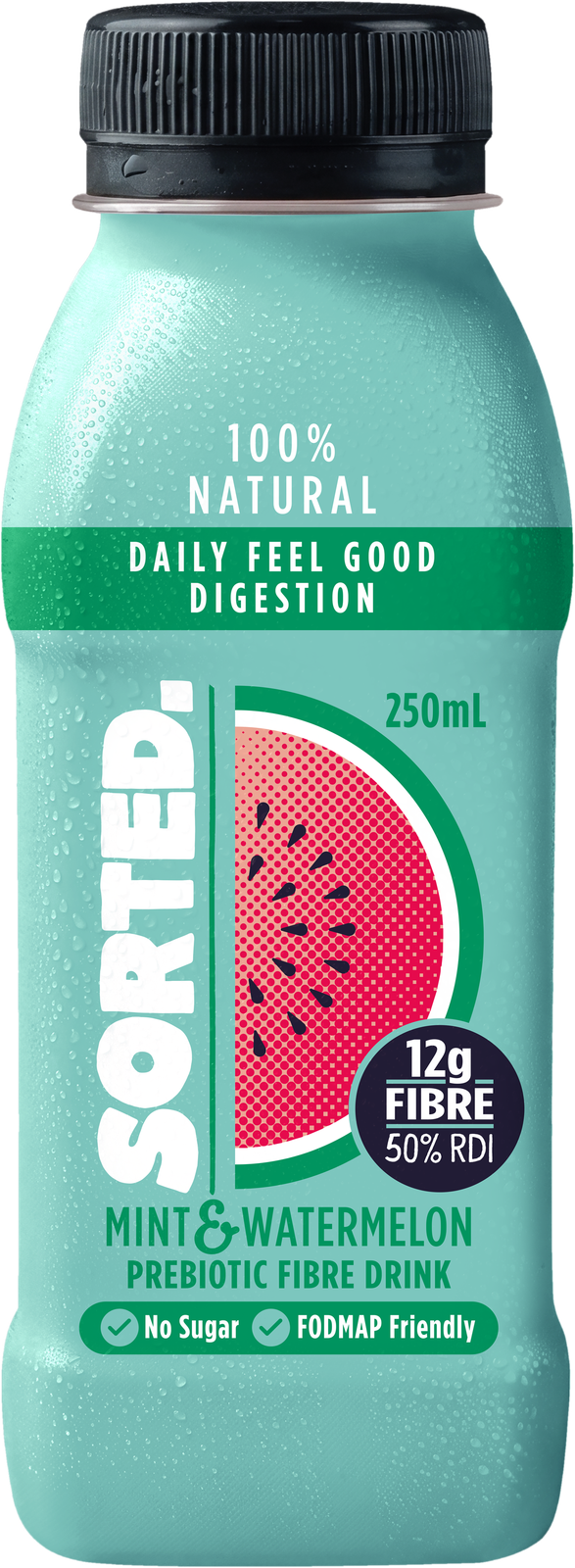 Sorted Prebiotic Mint & Watermelon - 4 x 250ml