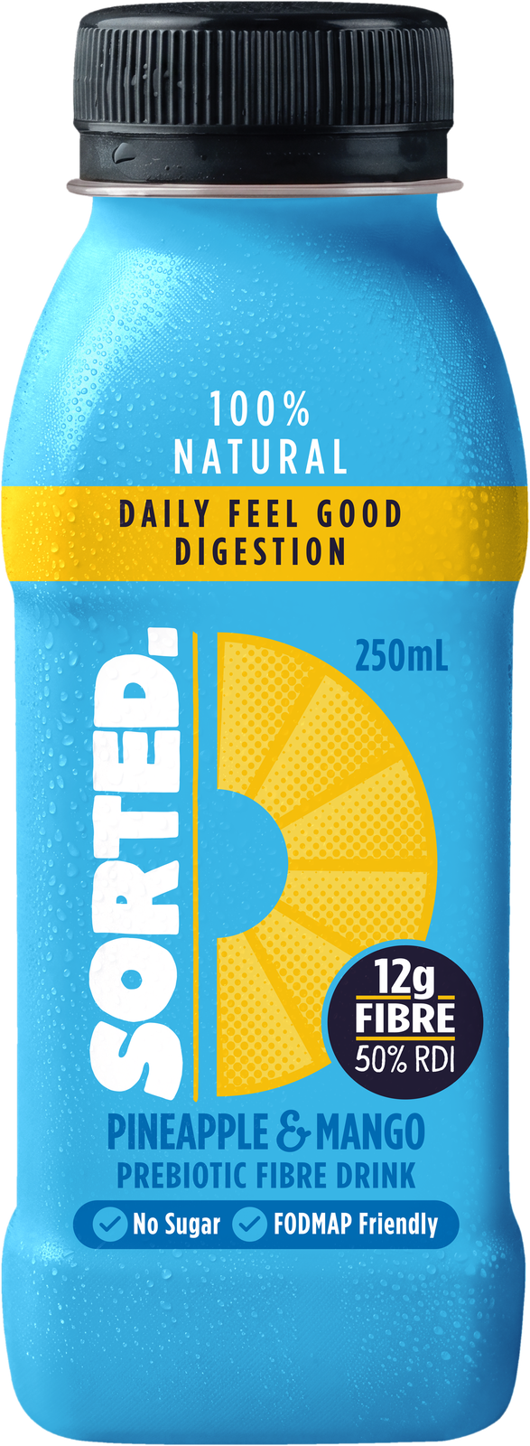 Sorted Prebiotic Pineapple & Mango - 4 x 250ml