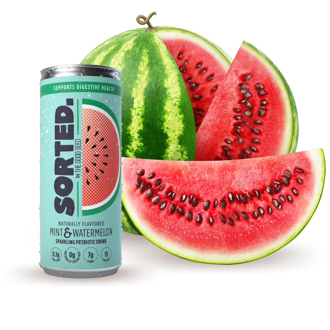 Gut Sorted Watermelon can and fruit