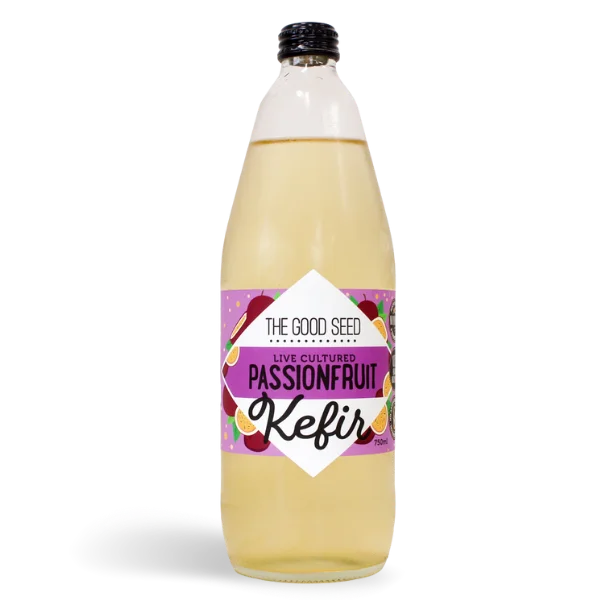 the good seed water kefir passionfruit 750ml