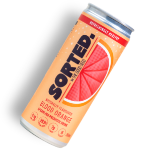 sorted drinks - blood-orange - sugar-free prebiotic soft drink for better gut health